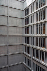 windows of a concrete building