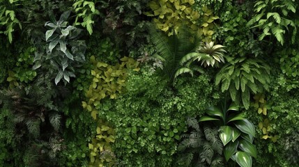 Naklejka premium abstract green leaf texture, tropical leaf foliage nature dark green background. generative ai