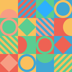 Abstract geometry shapes, minimalist graphic for booklet, poster, presentation and background.