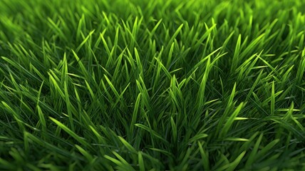 background of green grass close up AI Generative copy space