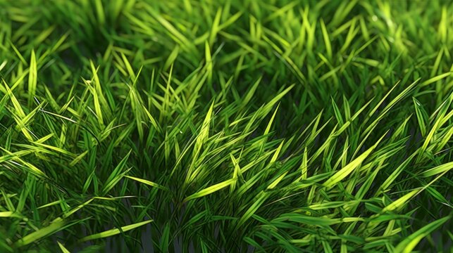 background of green grass close up AI Generative copy space