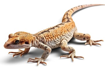 Fototapeta premium gecko isolated on white background. AI generated