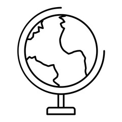 Globe Thin Line Icon