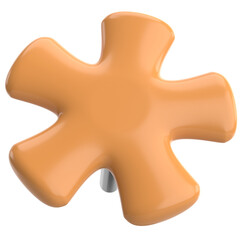 Obraz premium Push pin. Drawing pin. 3D pin. 3D illustration.