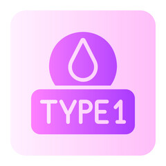 Fototapeta premium diabetes gradient icon