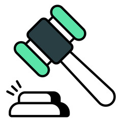 Trendy design icon of auction