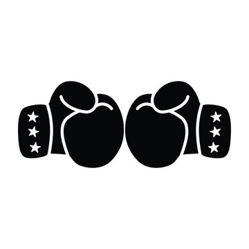 Boxing glove icon vector on trendy design