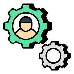 Trendy vector design of profile management 