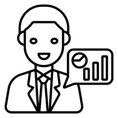 Modern design icon of business chat 
