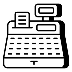 A premium download icon of cash register