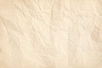 Old brown crumpled paper texture