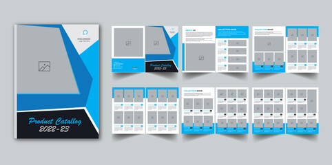 Multipurpose company product catalogue design template, clean and modern furniture catalog brochure design.