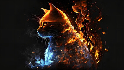 fire cat
