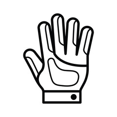 Motorcycle gloves icon vector design template