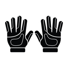 Obraz premium Motorcycle gloves icon vector design template