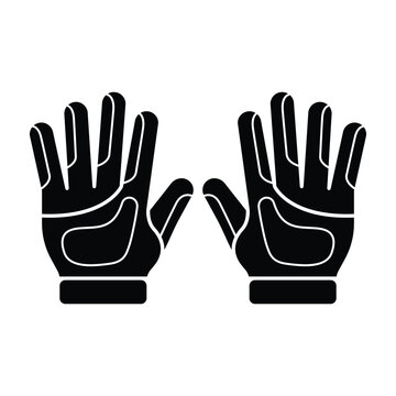 Motorcycle gloves icon vector design template