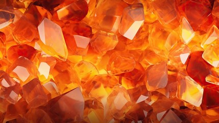 Orange Quartz Mineral Texture Background. Generative  AI 