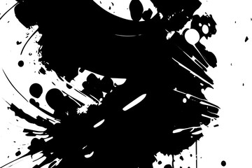 Black and white grunge texture blots