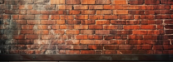 Fototapeta na wymiar Background of High-contrast chiaroscuro lighting of a brick wall in a lightbox. Generative AI