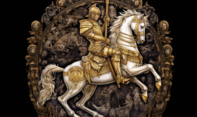 Golden Female Knight