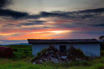 Beautiful countryside sunset - Santagueda - Palestina - Colombia