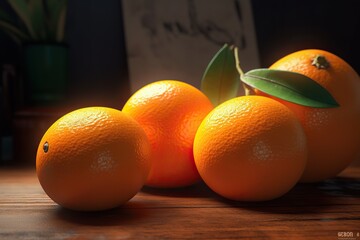 oranges, Generative AI illustrations