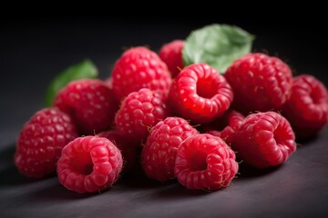  rasperries, Generative AI illustrations. 