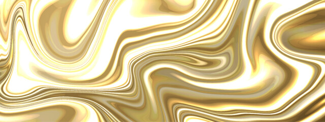 Abstract golden luxury smooth liquid background.  
 Liquid marbling paint background. Luxurious colorful liquid marble surfaces design. Seamless oil paint liquid fluid marbling flow effect. 