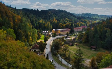 View of Brasov from Bran Castle, Romania