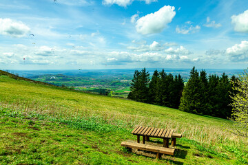 Frühlingswanderung durch die wunderschöne Rhön rund um die Wasserkuppe - Hessen - Deutschland