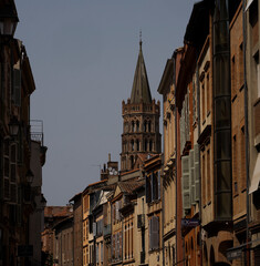 Fototapeta na wymiar Street view of Toulouse, France