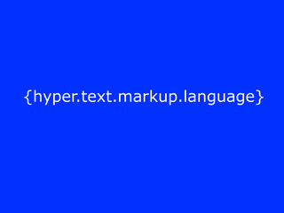 Hyper text markup language
