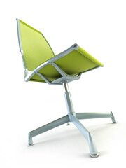 modern office chair 3D rendering on white background
