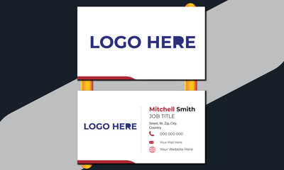 Clean Design Business Card Layout