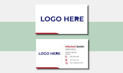 Modern Business Card - Creative and Clean Business Card Template.
