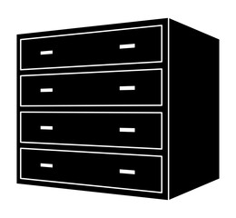 チェストのシルエット