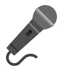 シンプルなマイクのイラスト