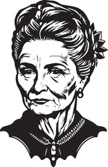 Elderly Lady Illustration
