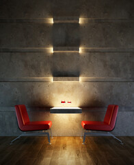 3d rendering interior lounge room