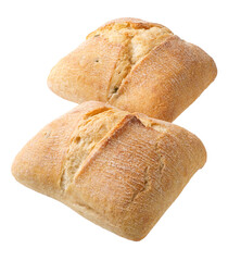 Traditional italian wheat bread, ciabatta