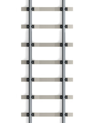 isolated railway. 3d rendering