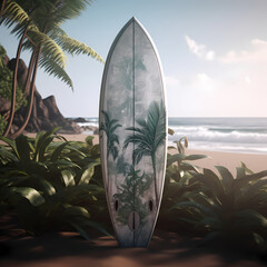 Surf Board. Generative AI