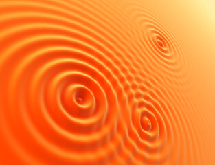 the surface with several concentric waves