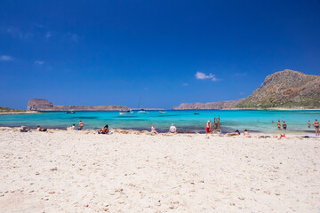 The island Gramvousa and the bay Balos