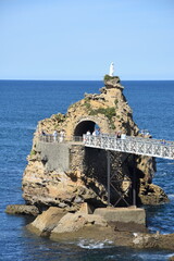 Le Rocher de la Vierge à Biarritz