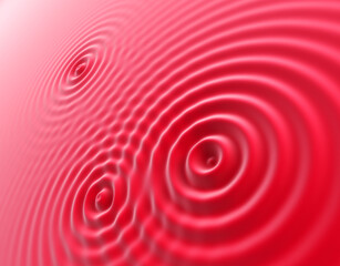 the surface with several concentric waves