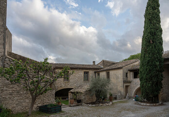Fototapeta na wymiar Lecques, France - 04 21 2023: View of a typical house in a village in Provence.