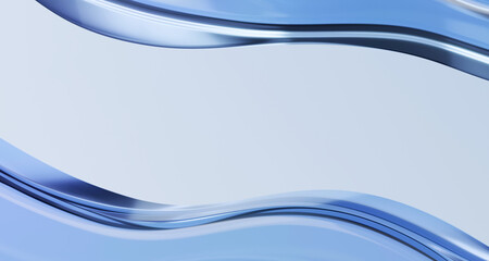 Luxury business background with blue waves.