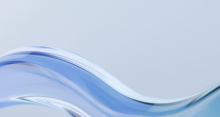 Luxury business background with blue waves.