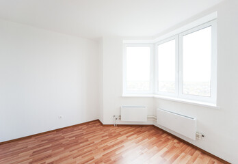 empty white room with window